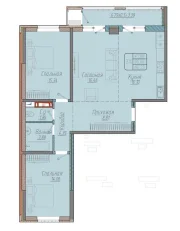 3-х комнатная квартира