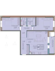 3-х комнатная квартира