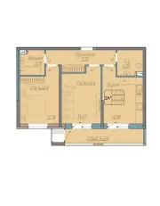 2-х комнатная квартира