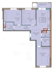 3-х комнатная квартира