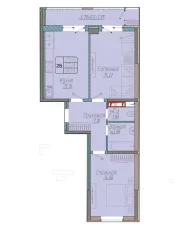 2-х комнатная квартира